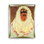 Self-Portrait as a Tehuana Modern Flat Gold Frame