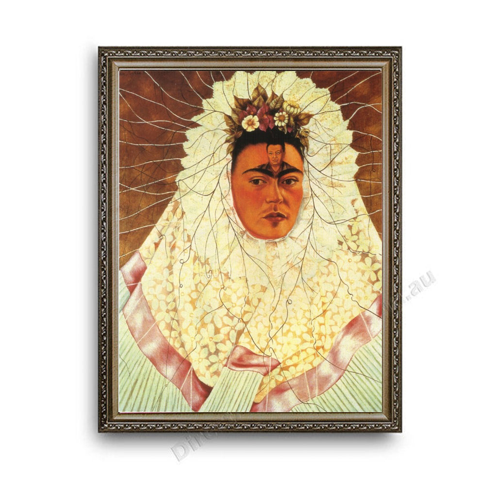 Self-Portrait as a Tehuana Ornate Silver Frame