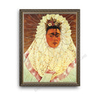 Self-Portrait as a Tehuana Ornate Silver Frame