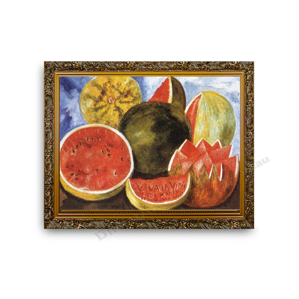Viva la Vida, Watermelons Gold Ornate Outer Frame