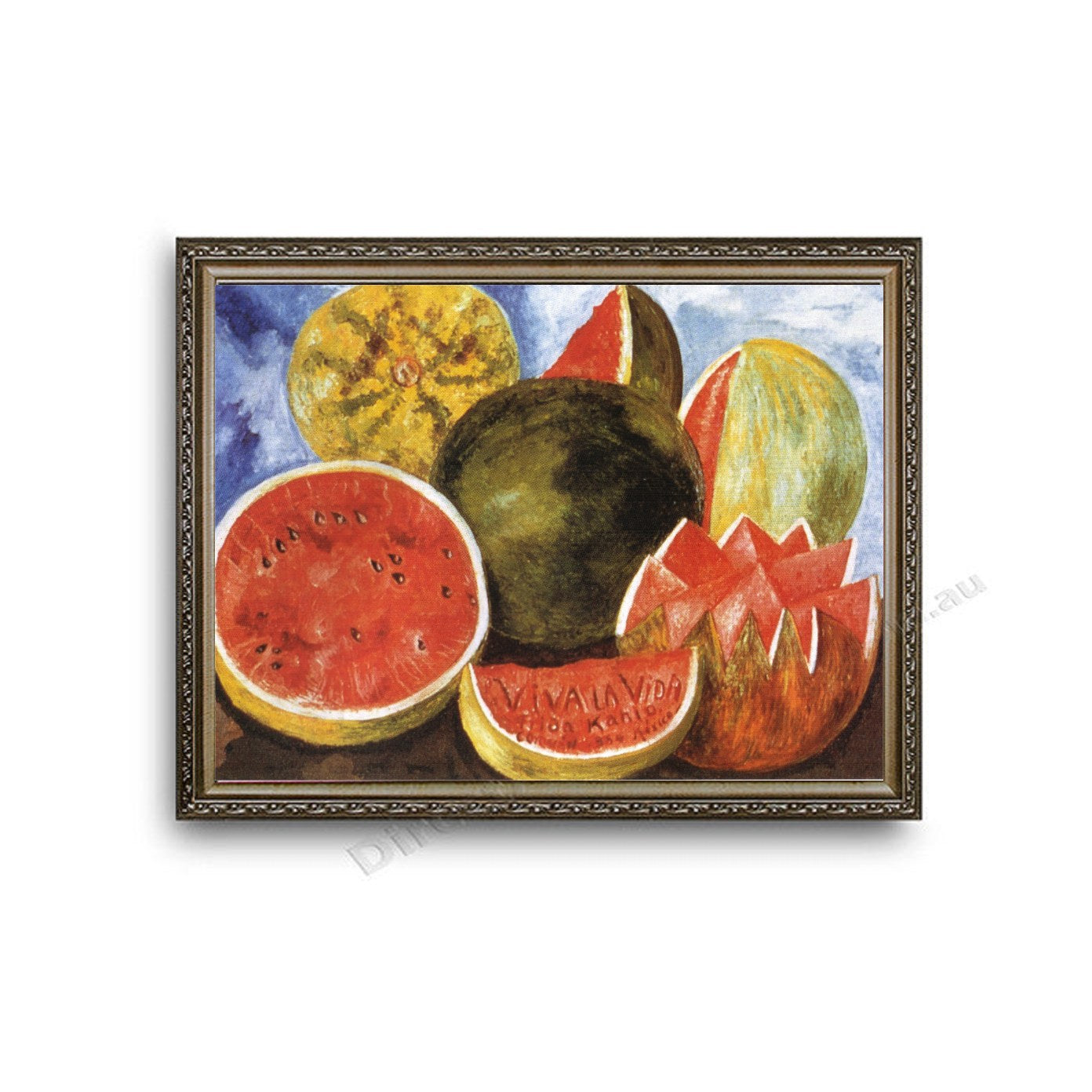 Viva la Vida, Watermelons Ornate Silver Frame