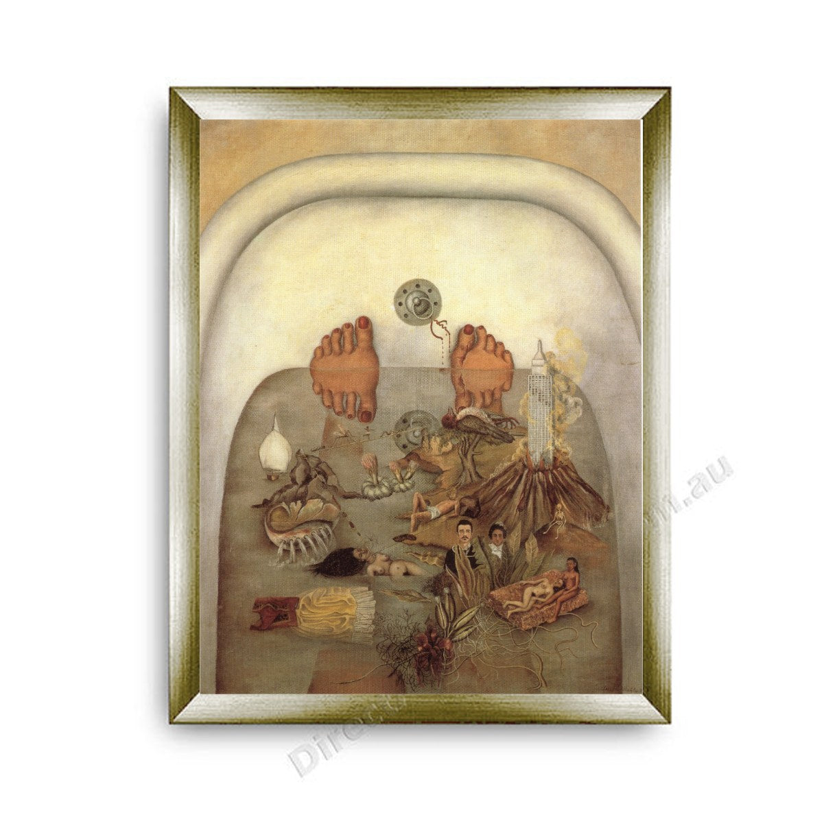 What the Water Gave Me Modern Flat Gold Frame