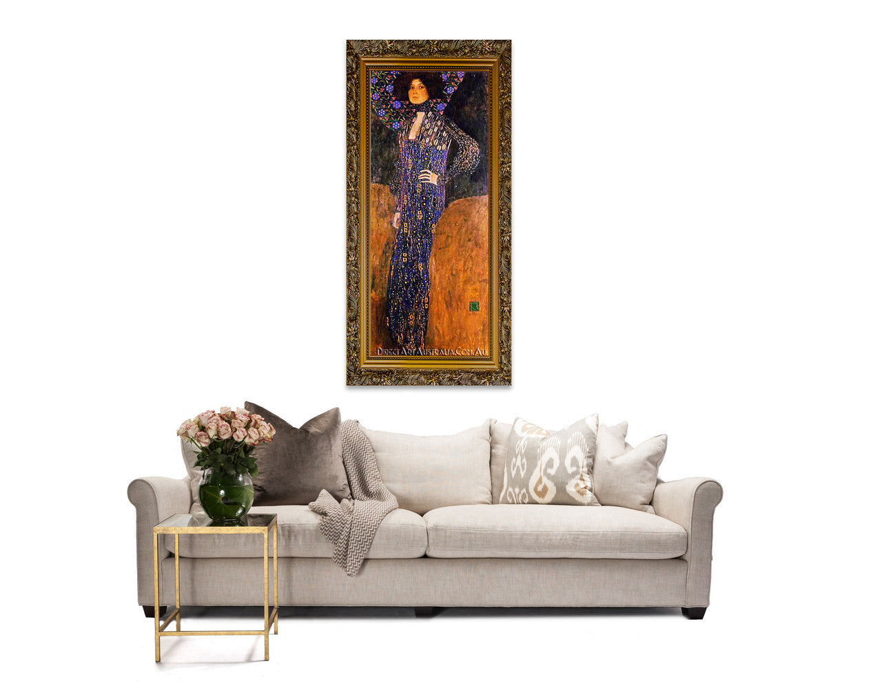 Portrait of Emilie Floge on the wall