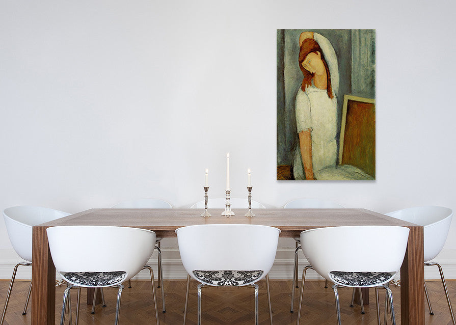 Jeanne Hebuterne Left Arm Behind Head on the wall