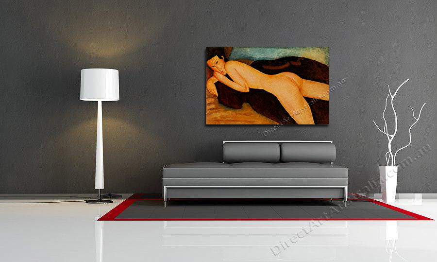 Reclining Nude on the wall