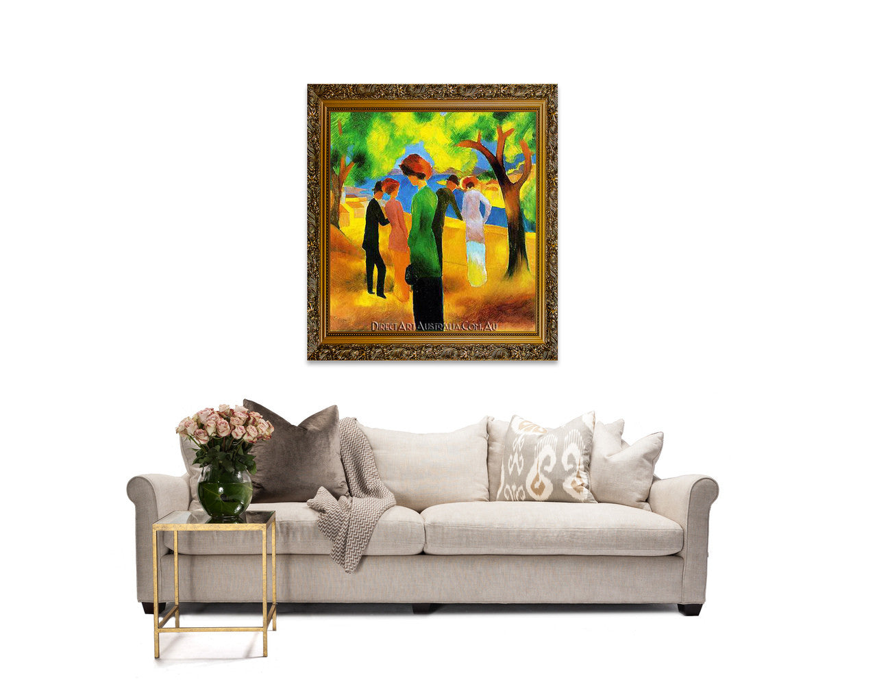 Lady in a Green Jacket on the wall