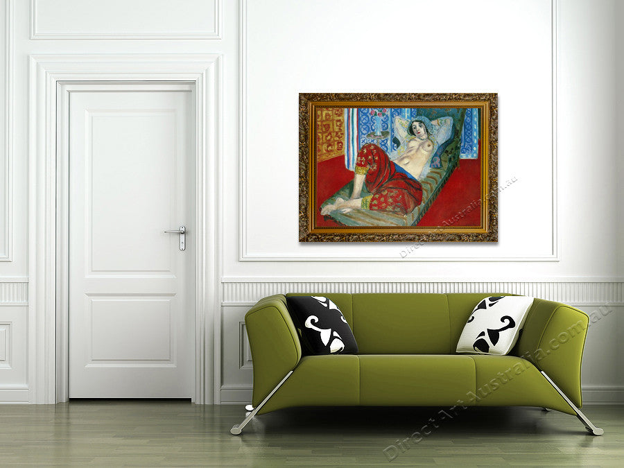 Odalisque with Red Culottes on the wall