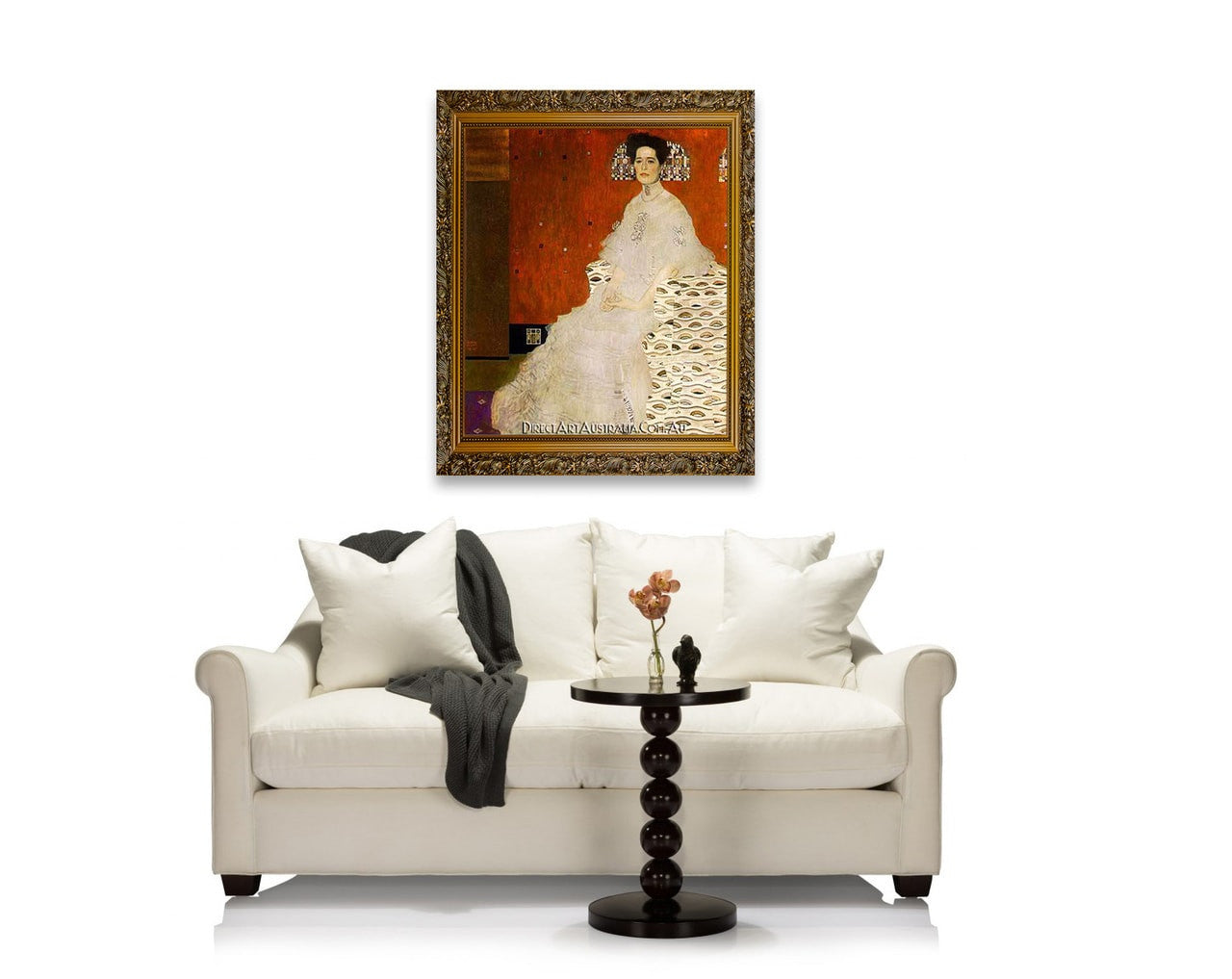 Portrait of Friza Riedler on the wall