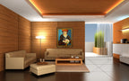 The Red Madras Headress on the wall