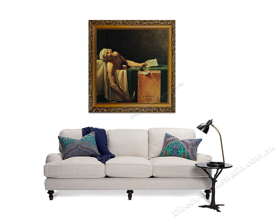 Death of Marat on the wall