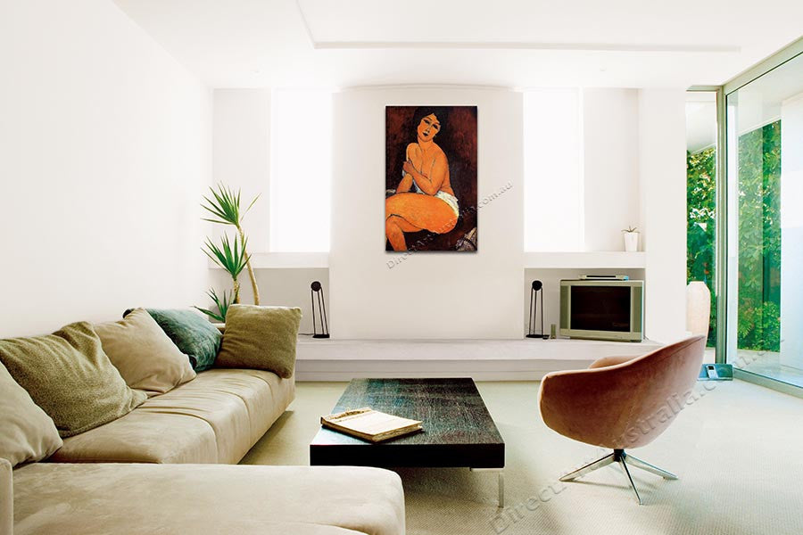 Seated Nude on the wall