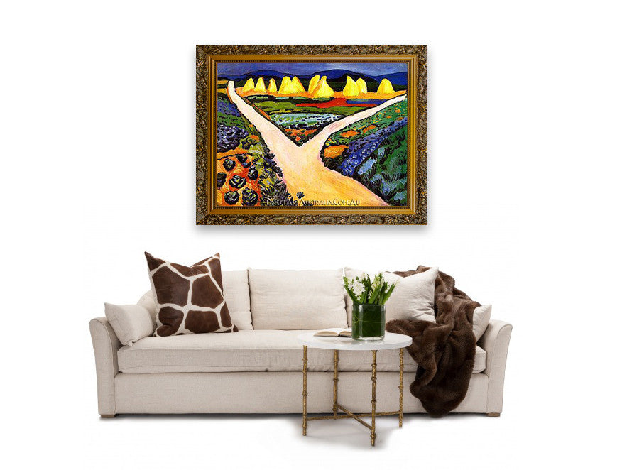 Vegetable Fields on the wall