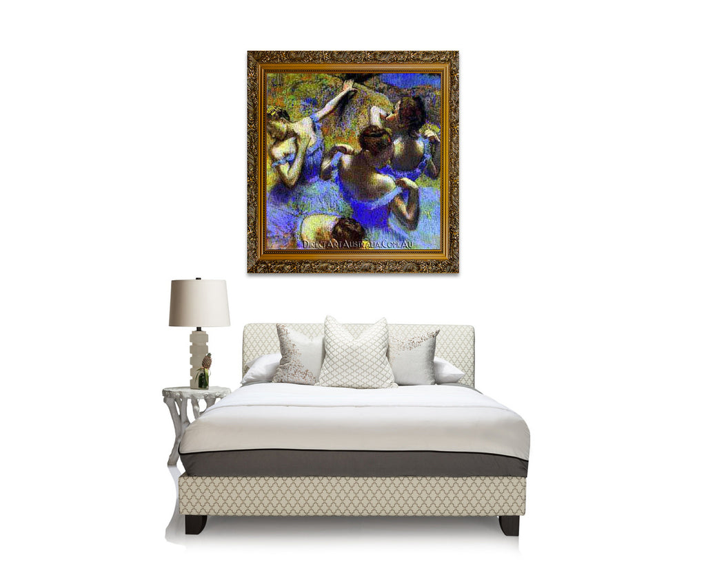 The Blue Dancers on the wall