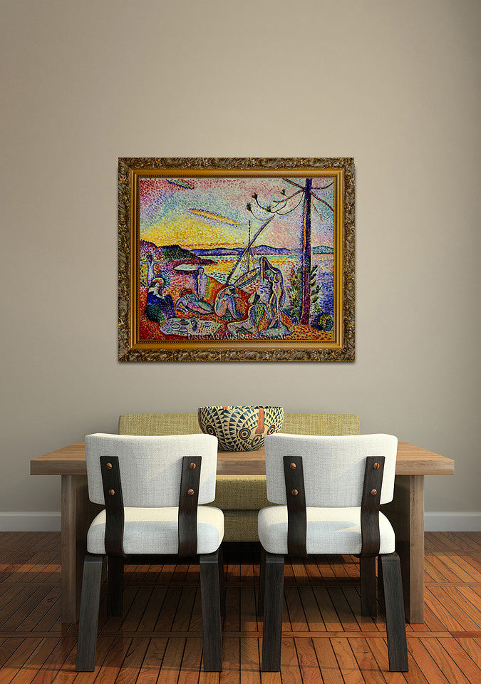 Luxe, Calm et Volupte on the wall