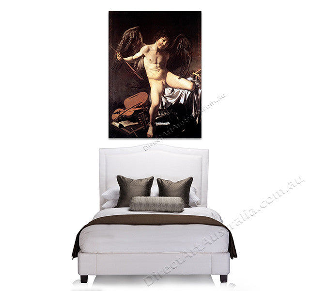 Amor Victorious on the wall