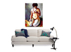 Nude with Coral Necklace on the wall