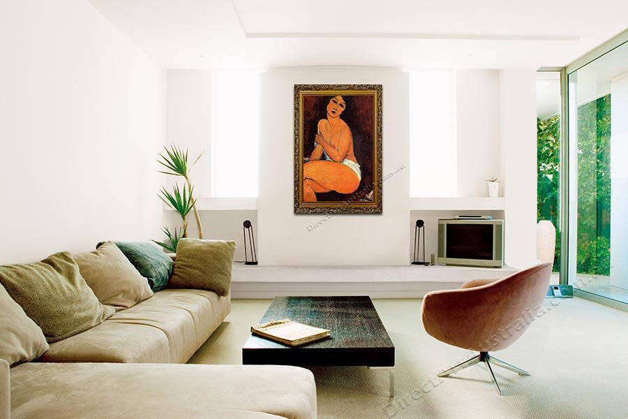 Seated Nude on the wall