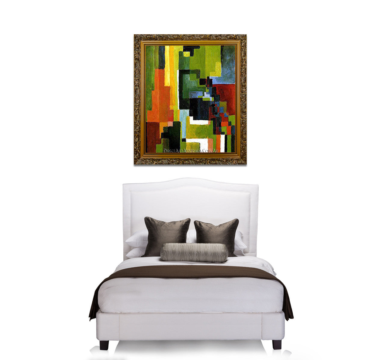 Colored Forms II on the wall