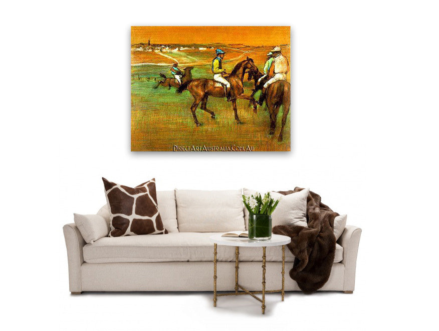 Race Horses on the wall
