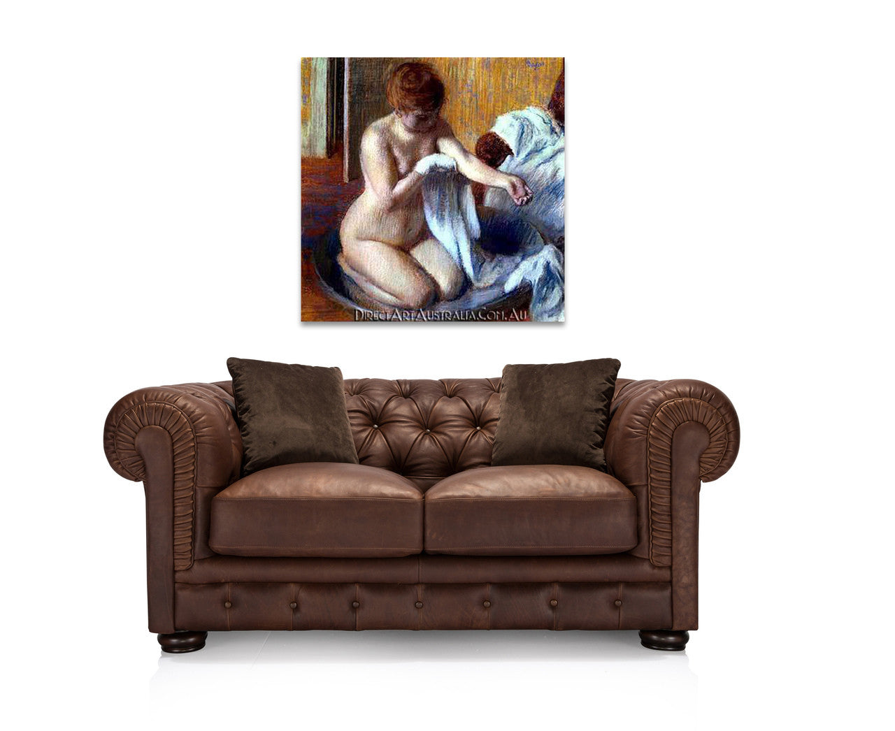 Woman in a Tub on the wall