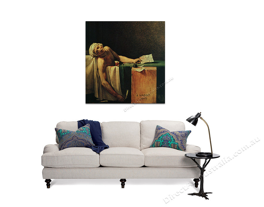 Death of Marat on the wall