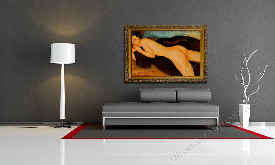 Reclining Nude on the wall