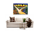 Vegetable Fields on the wall