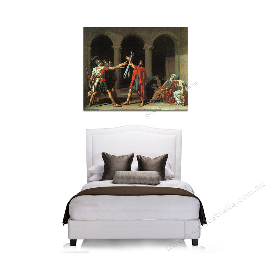 The Oath of the Horatii on the wall