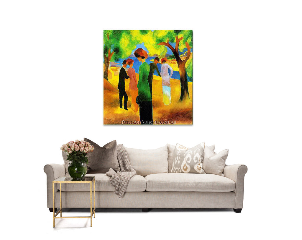 Lady in a Green Jacket on the wall