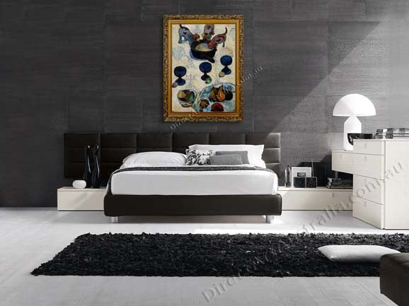 Still Life with Three Puppies on the wall
