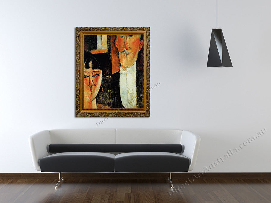 Bride and Groom on the wall