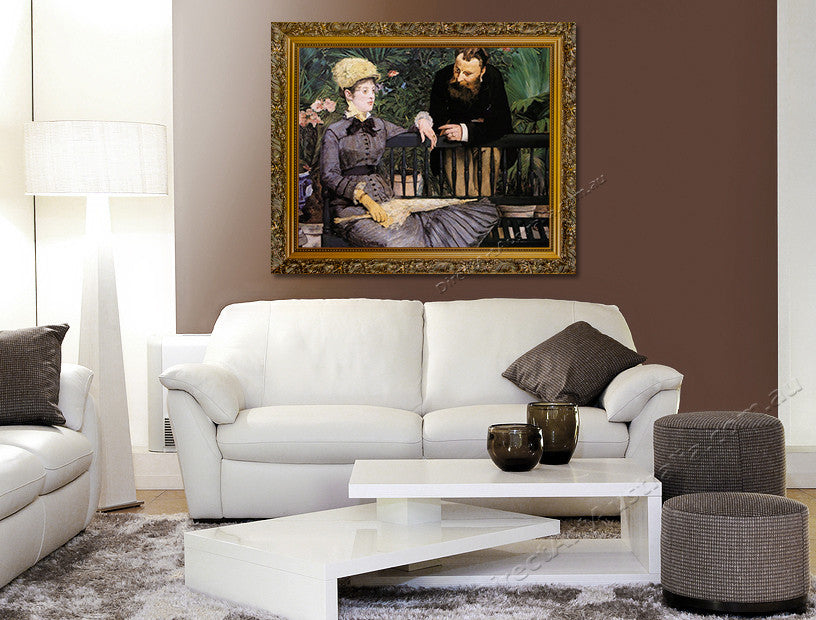 In the Conservatory on the wall