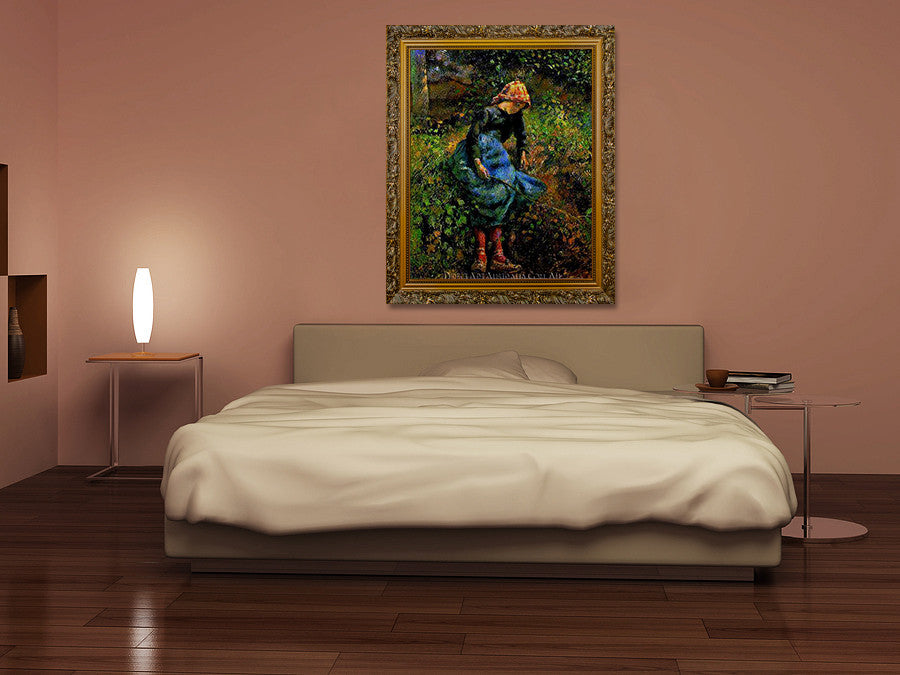 The Shepherdess on the wall