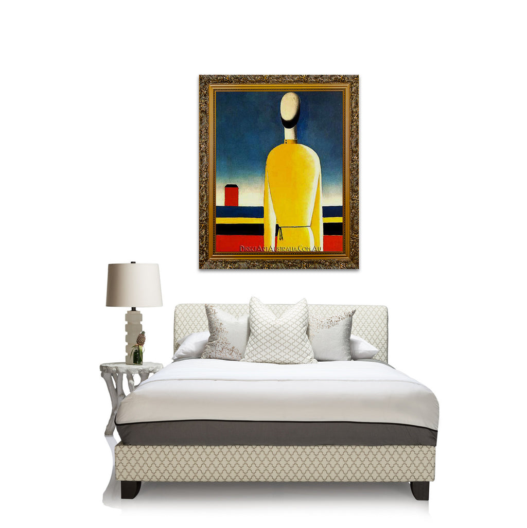 Half-Figure in a Yellow Shirt on the wall