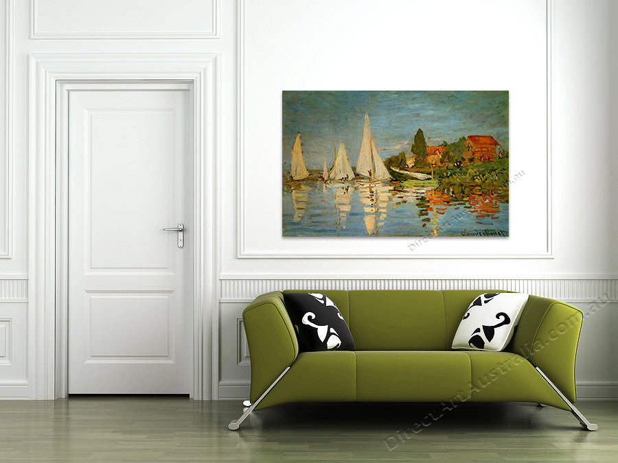 The Regatta at Argenteuil on the wall