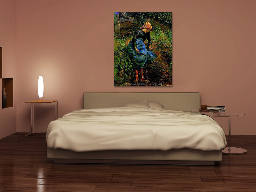 The Shepherdess on the wall