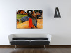 Two Breton Women on the Road on the wall