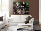 In the Conservatory on the wall
