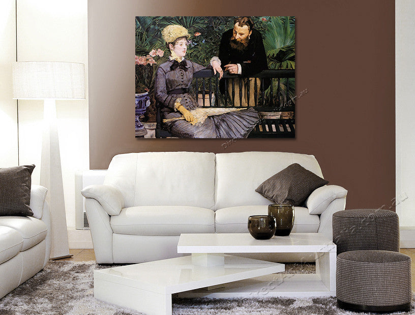 In the Conservatory on the wall
