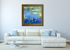 Blue Water Lilies on the wall