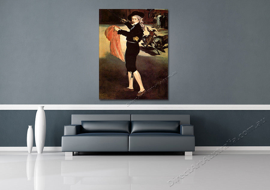 Mlle Victorine in the Costume of an Espada on the wall
