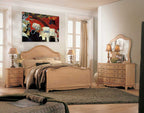 An example or a finished painting on a wall.