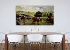 Races at Longchamp on the wall
