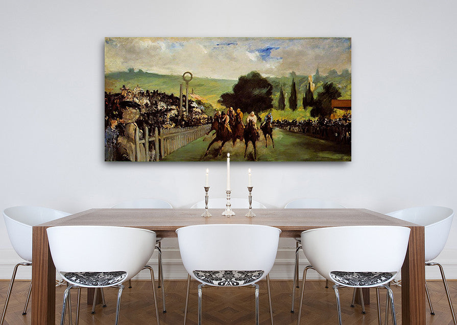 Races at Longchamp on the wall