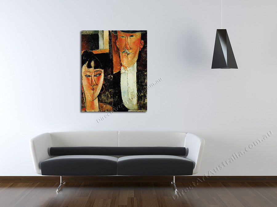 Bride and Groom on the wall