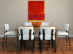 Passion for Red on the wall