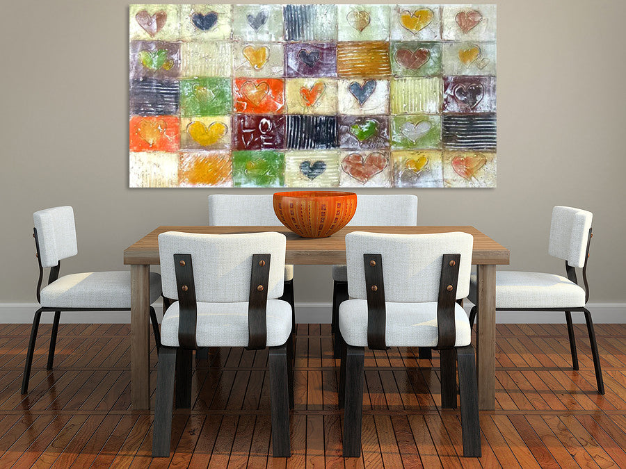 Happy Hearts on the wall