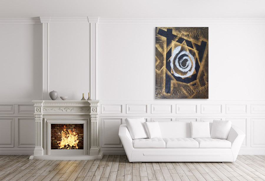 Rose of Life on the wall