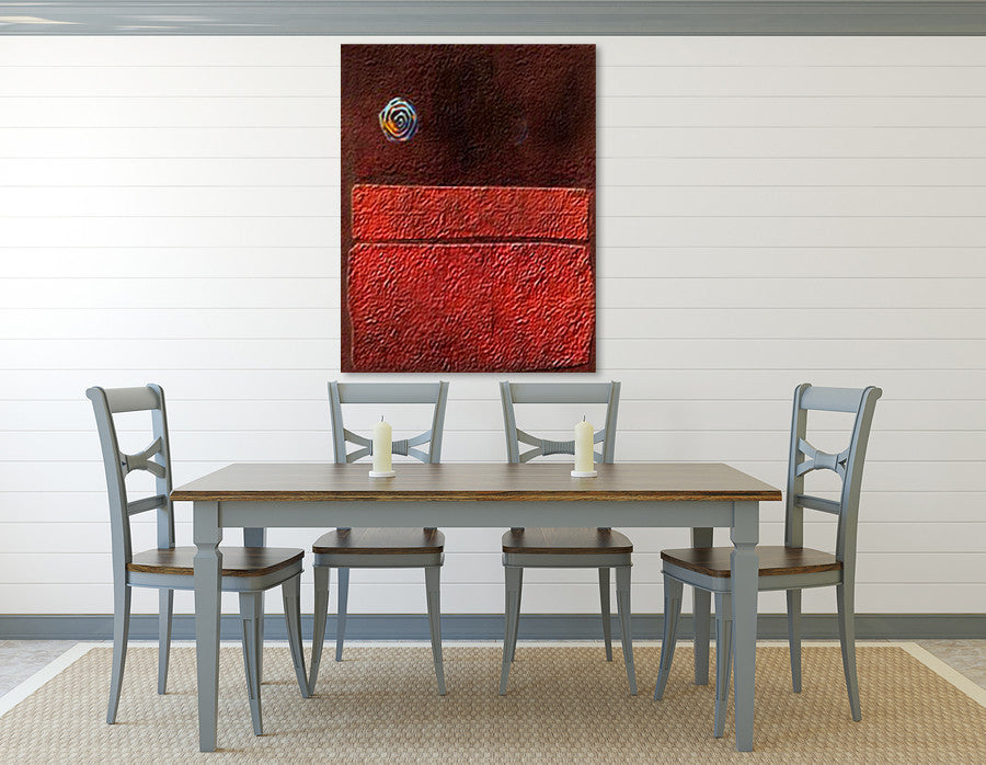 Rose in Sky on the wall