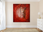 Universe in Red on the wall